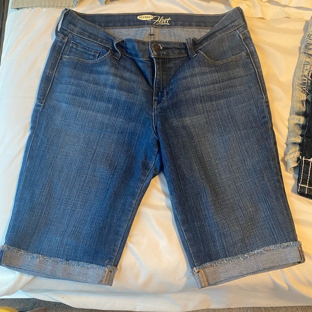 Old Navy Blue Denim Shorts with Classic Fading